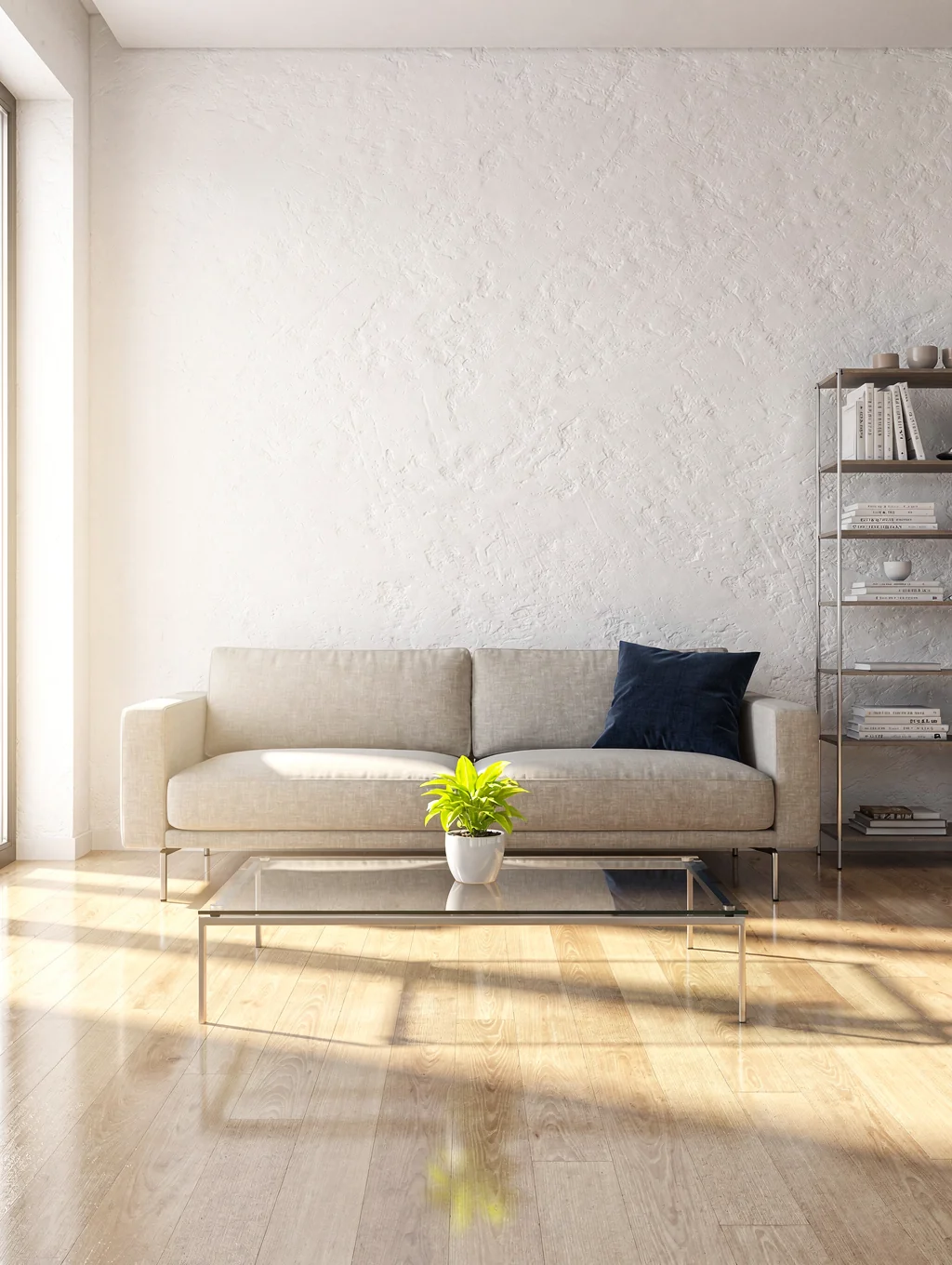 Pristine living room space reflecting professional cleaning standards